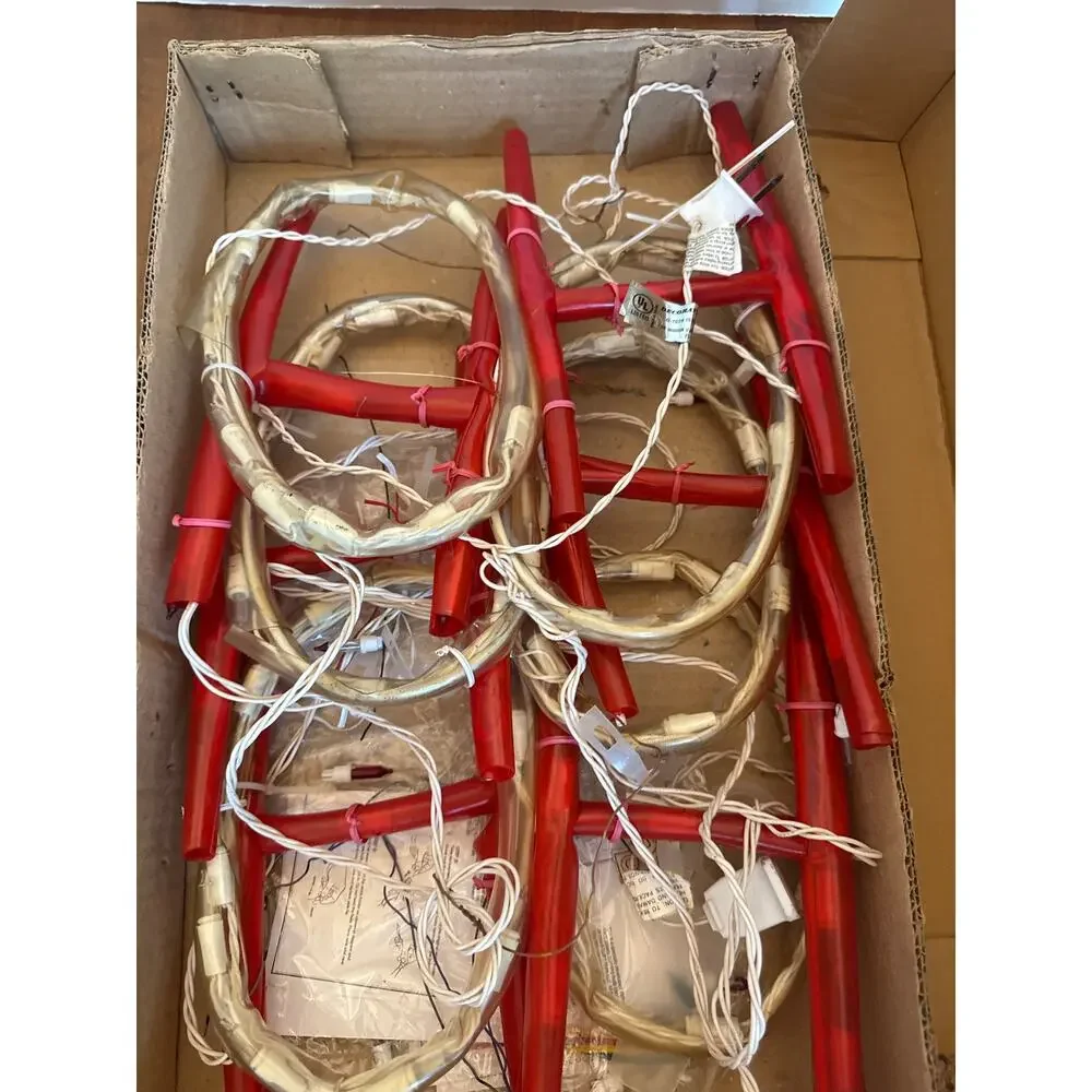 Mr.‎ Christmas HO HO HO Light Up Holiday Lights Sculpture Vintage String of 6